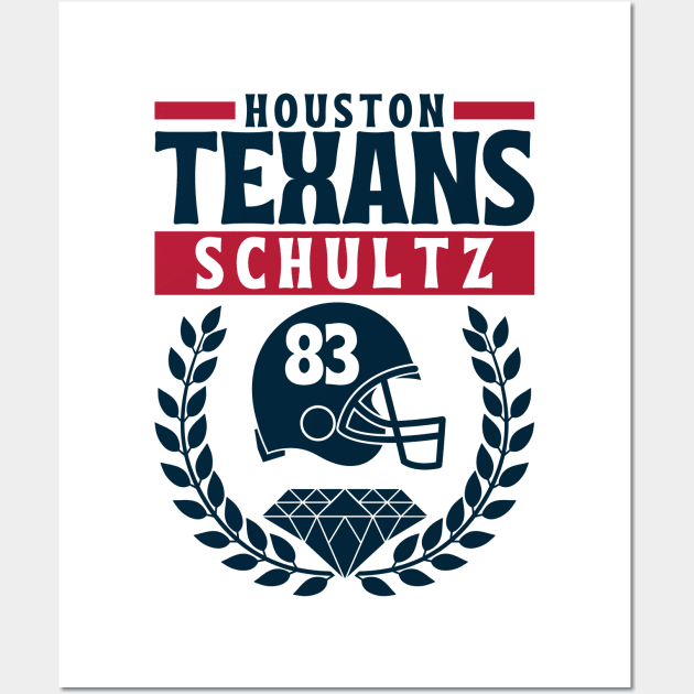 Houston Texans Schultz 83 American Football Wall Art by Astronaut.co